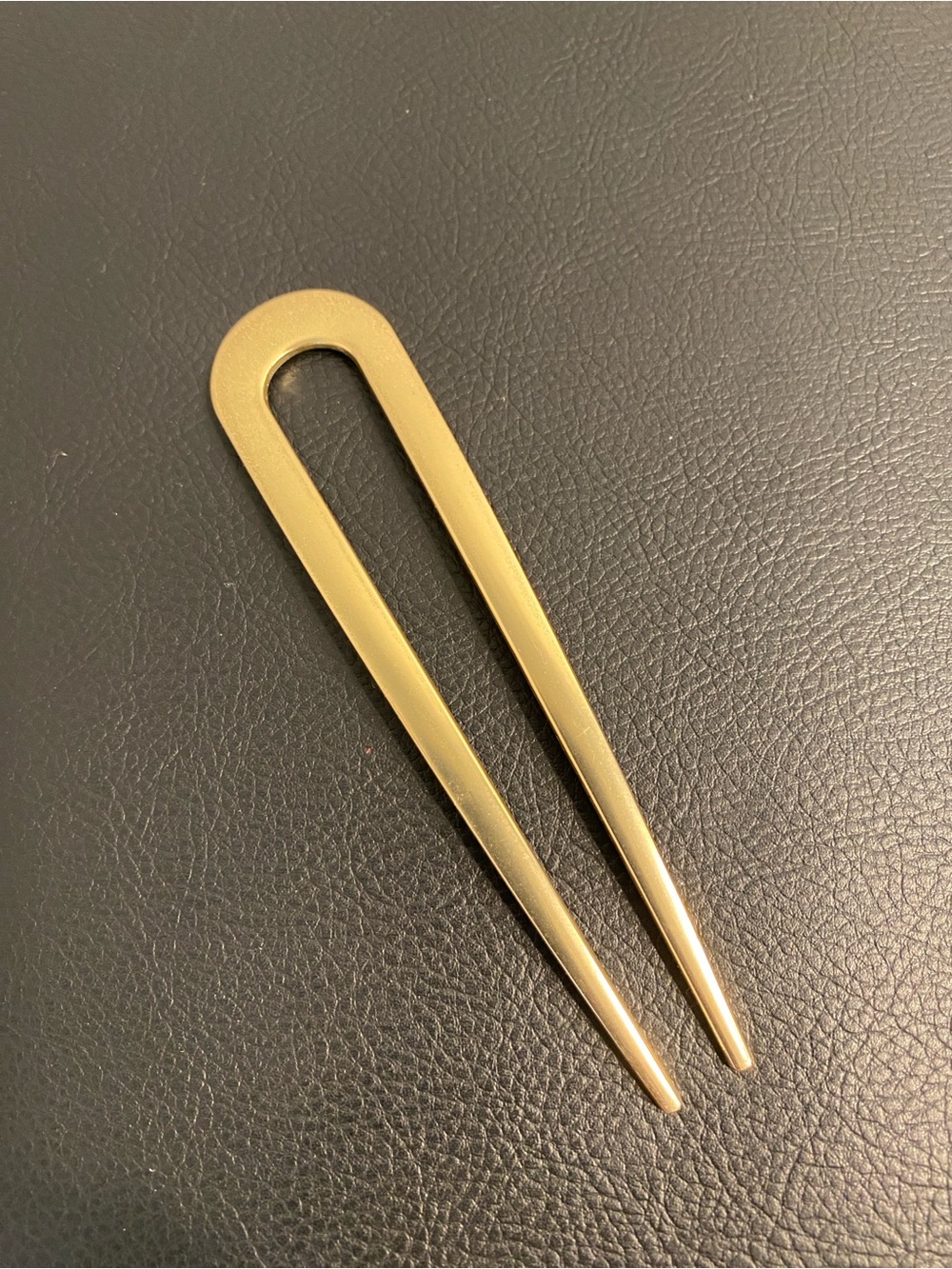 Gold U Shaped Hair Pin-French Twist